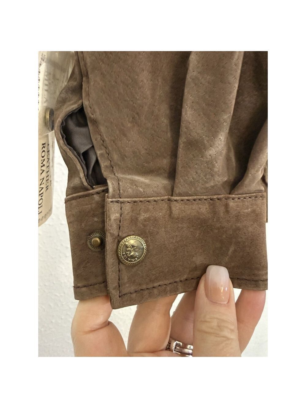 Vtg Sergio Valente Suede Leather Fringe Jacket Women MED Western Boho Rodeo NWT - Picture 7 of 14